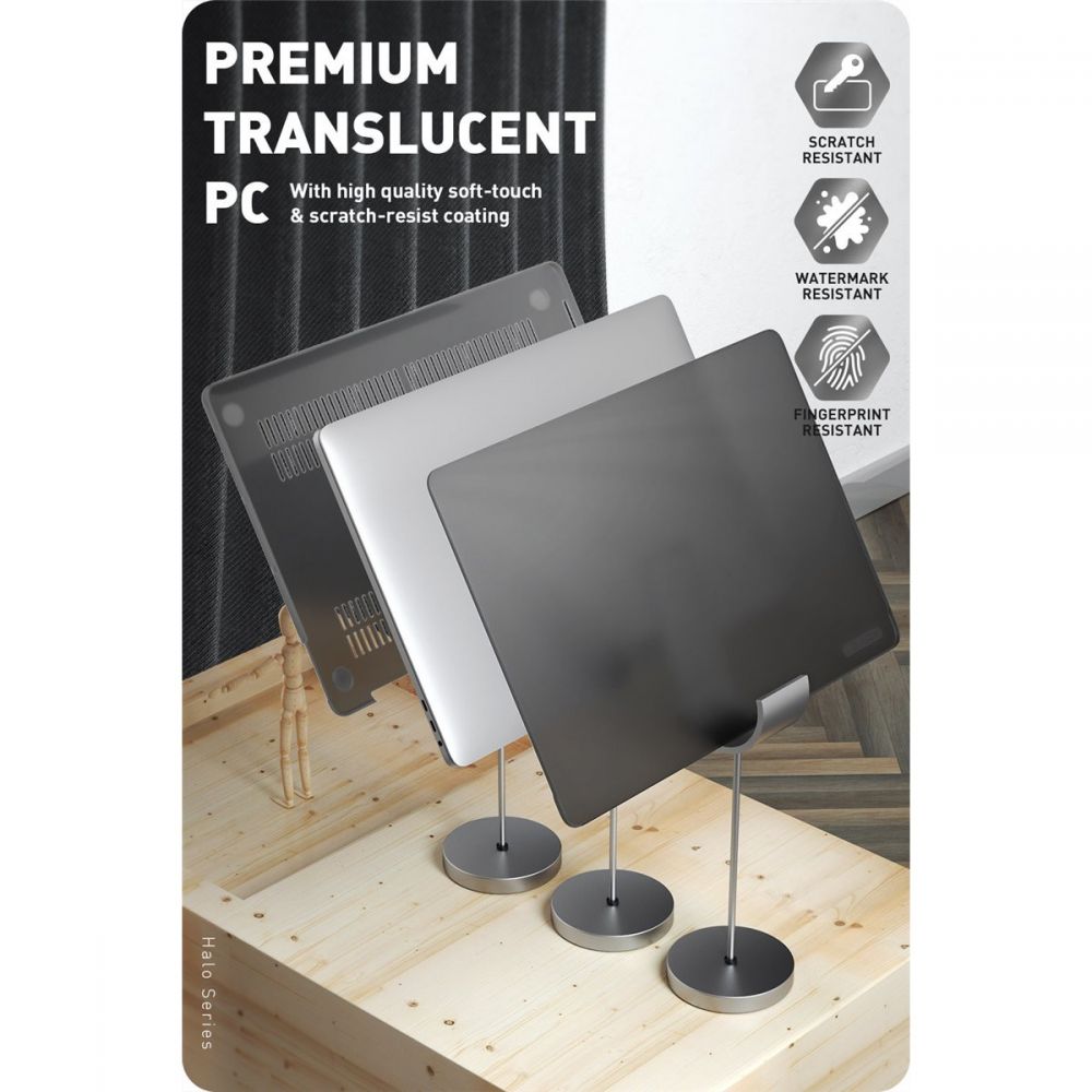 Pokrowiec etui Supcase Iblsn Hardshell Frost Czarne APPLE MacBook Pro 16 2019 / 5