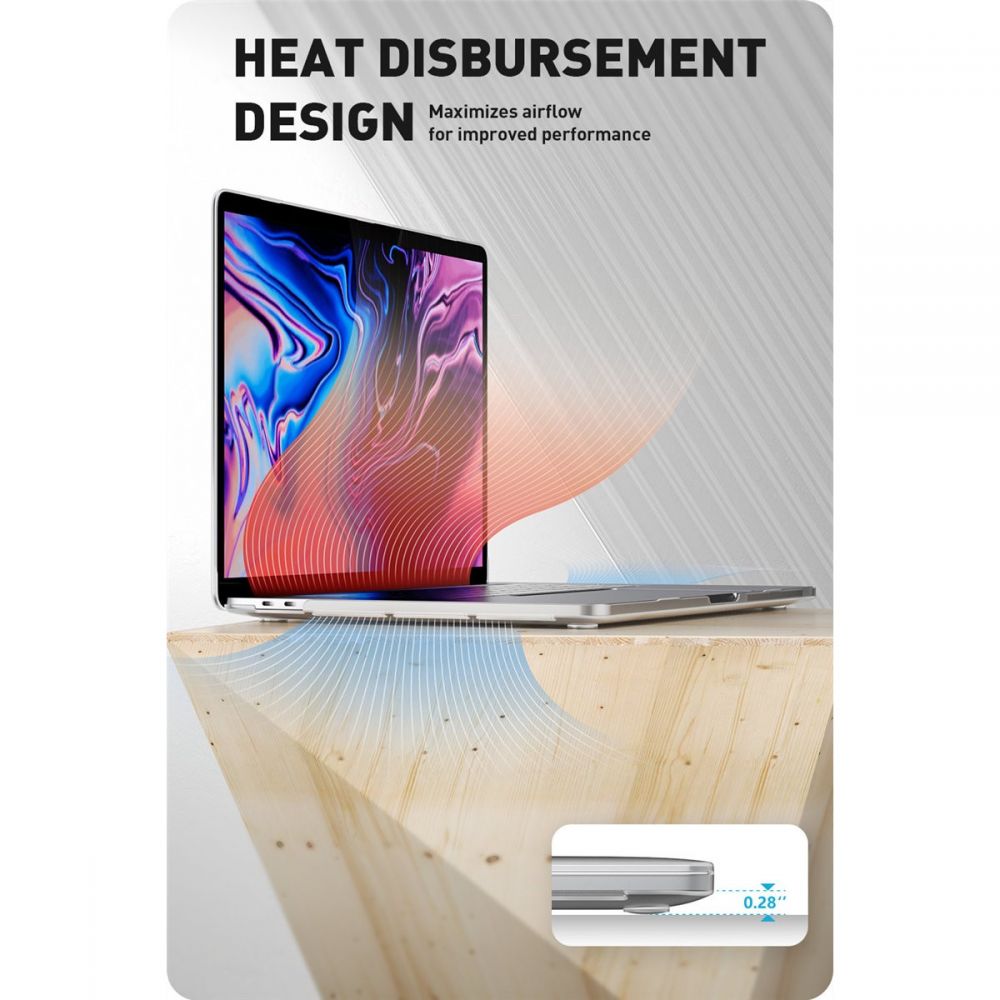 Pokrowiec etui Supcase Iblsn Hardshell Frost Przeroczyste APPLE MacBook Pro 16 2019 / 6