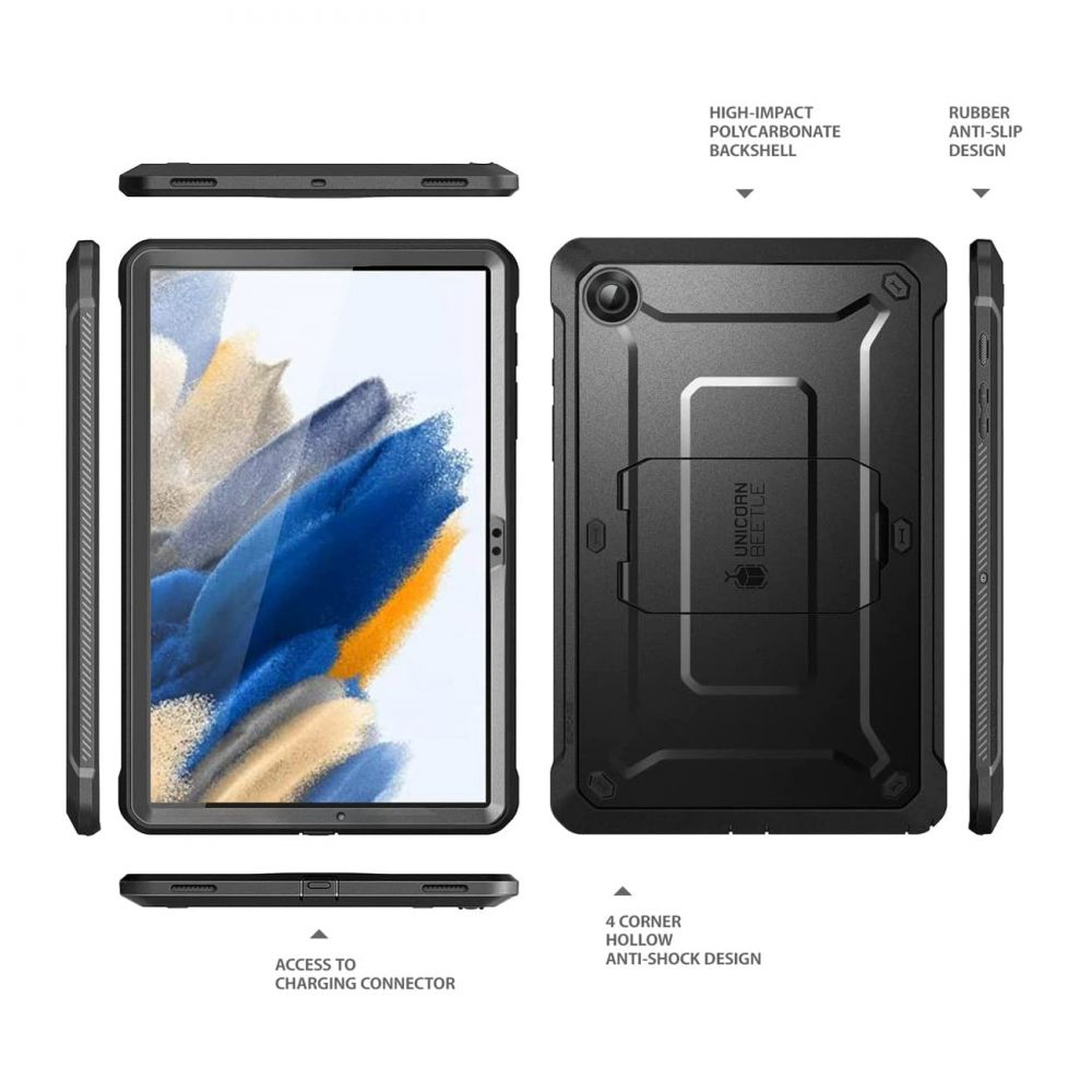 Pokrowiec etui Supcase  Unicorn Beetle Pro czarne SAMSUNG Galaxy Tab A8 10.5 2021 / 7