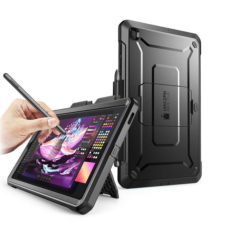 Pokrowiec etui Supcase Unicorn Beetle Pro Czarne SAMSUNG Galaxy Tab S6 Lite 10.4