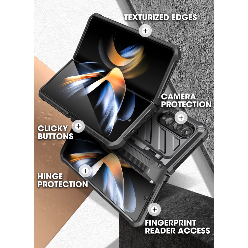 Pokrowiec etui Supcase  Unicorn Beetle Pro czarne SAMSUNG Galaxy Z Fold 4 / 6