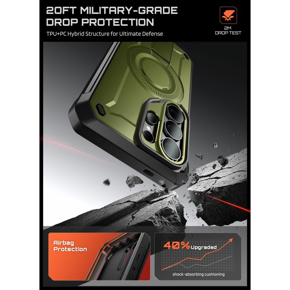 Pokrowiec etui Supcase Unicorn Beetle Pro Mag Magsafe 2-set guldan SAMSUNG Galaxy S26 Ultra / 3