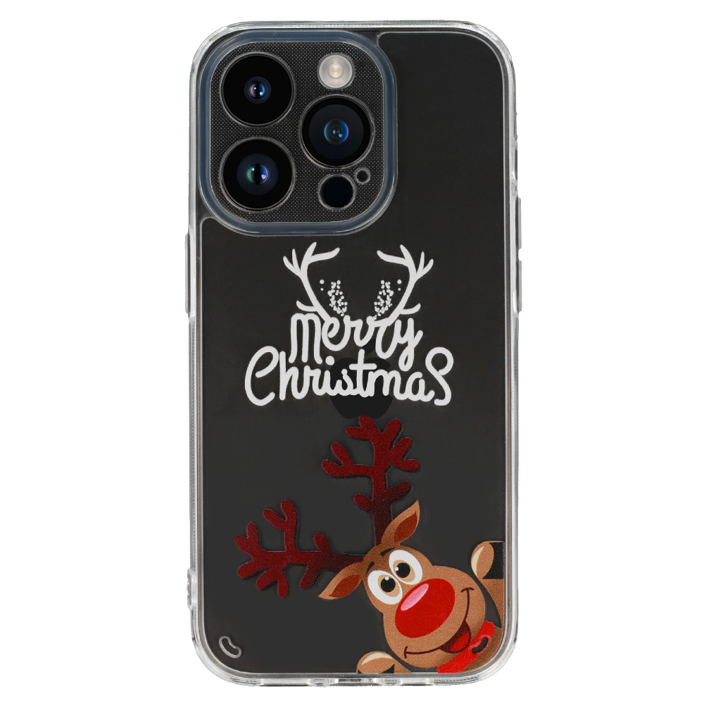 Pokrowiec etui witeczne Christmas Case wzr 1 Clear APPLE iPhone 14 Pro / 2
