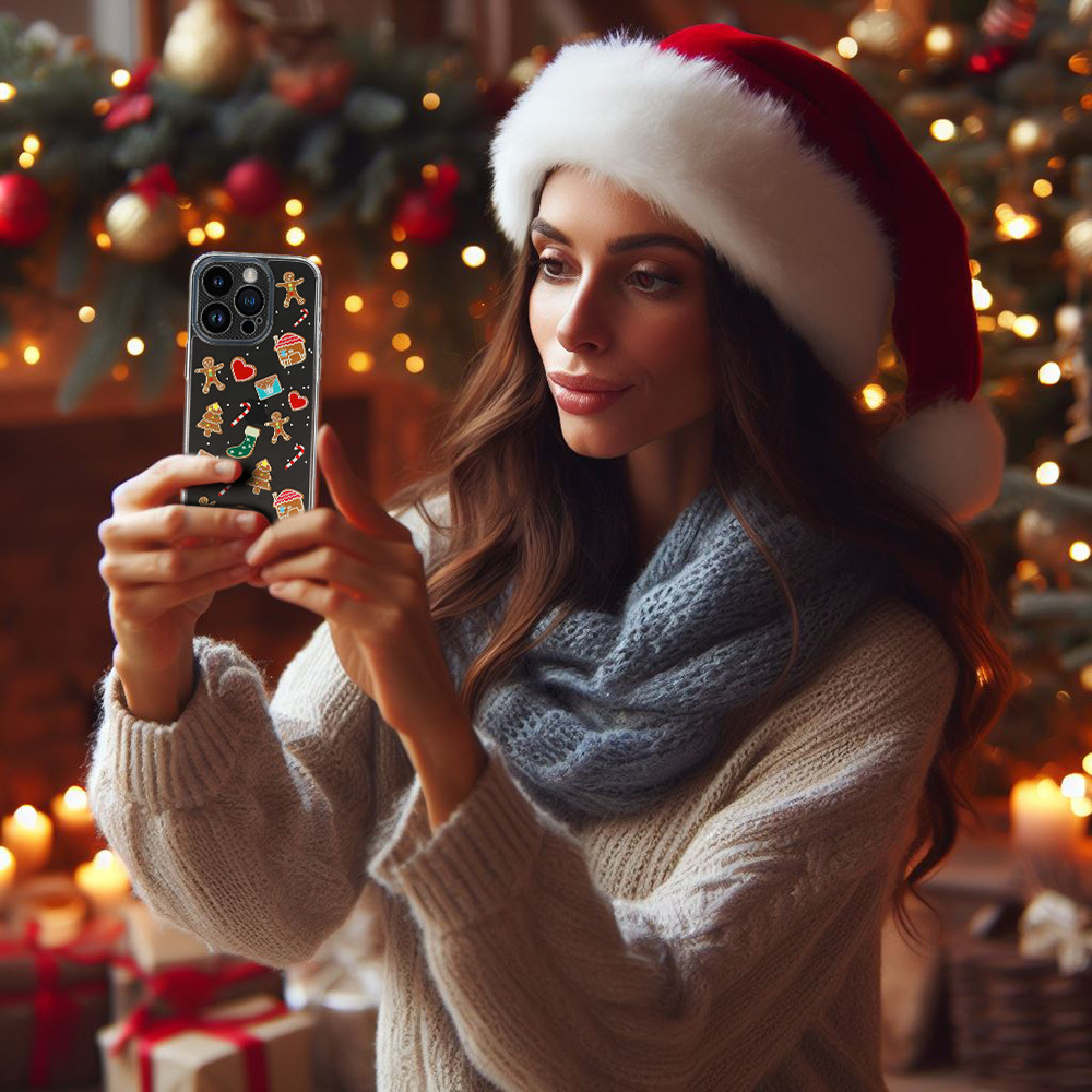 Pokrowiec etui witeczne Christmas Case wzr 2 Clear APPLE iPhone 15 Pro Max / 5