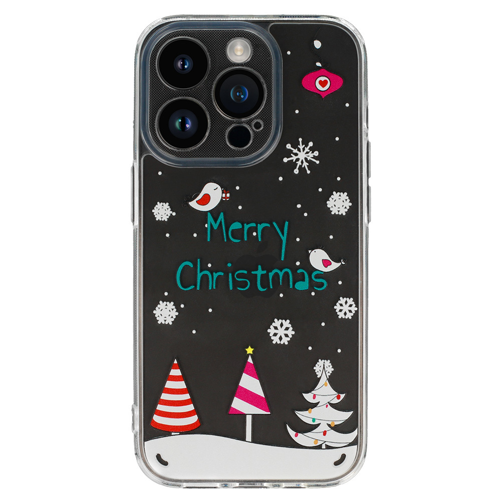 Pokrowiec etui witeczne Christmas Case wzr 4 Clear APPLE iPhone 13 Pro / 2