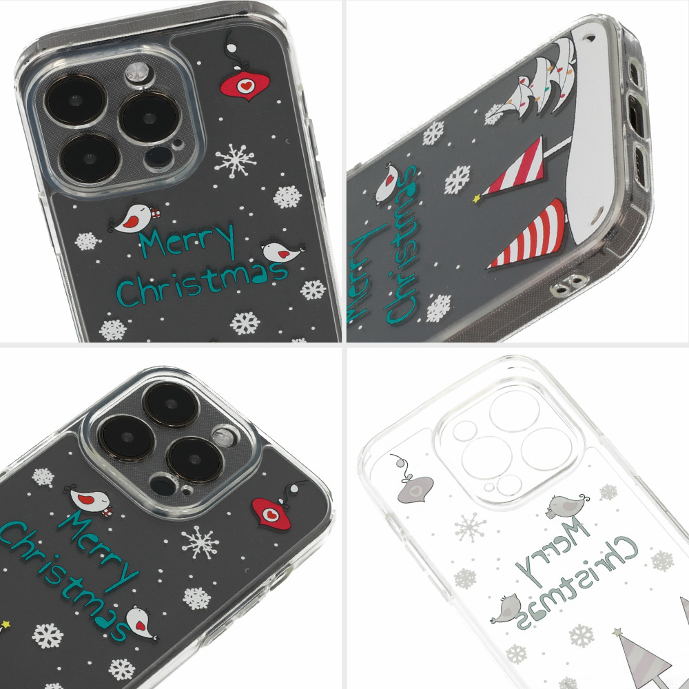 Pokrowiec etui witeczne Christmas Case wzr 4 Clear APPLE iPhone 13 Pro Max / 4