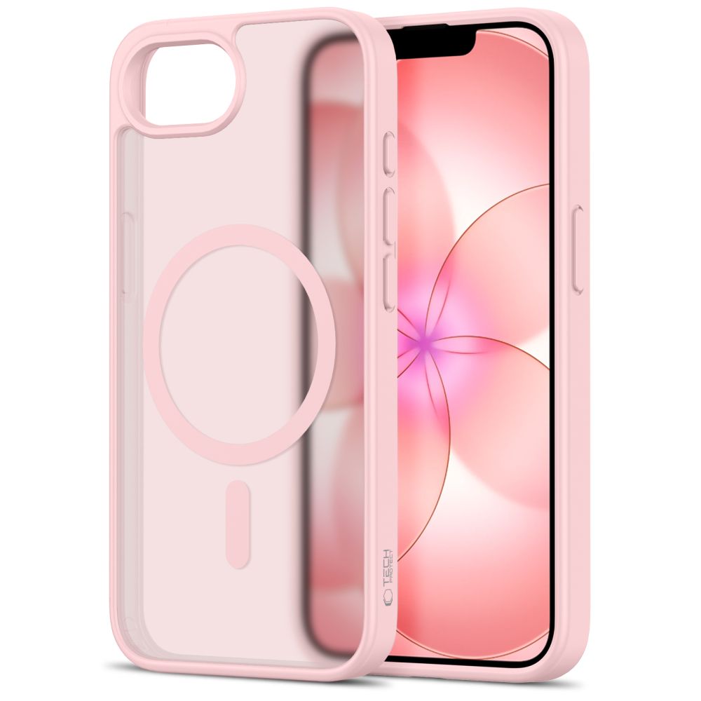 Pokrowiec etui Tech-protect Basicmag Magsafe Matte Soft r�owe APPLE iPhone 17e / 2