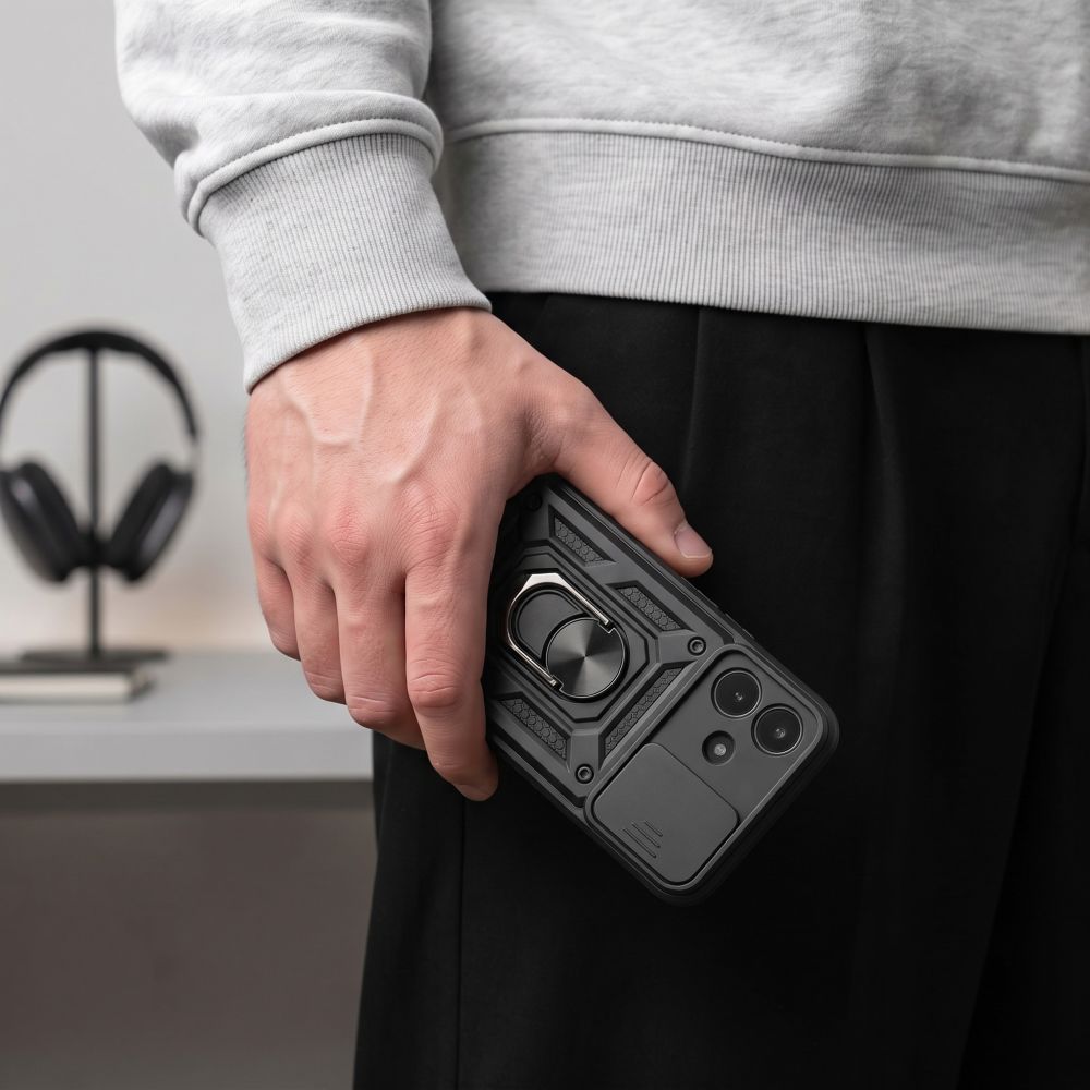 Pokrowiec etui Tech-protect Camshield Pro czarne Xiaomi Redmi Note 17 Pro / 9 Pokrowiec etui Tech-protect Camshield Pro czarne Xiaomi Redmi Note 17 Pro / 9