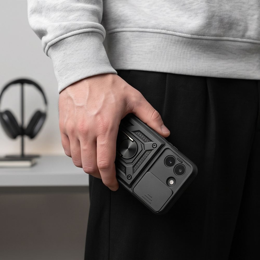 Pokrowiec etui Tech-protect Camshield Pro czarne Xiaomi Redmi Note 17 Pro Max / 6 Pokrowiec etui Tech-protect Camshield Pro czarne Xiaomi Redmi Note 17 Pro Max / 6