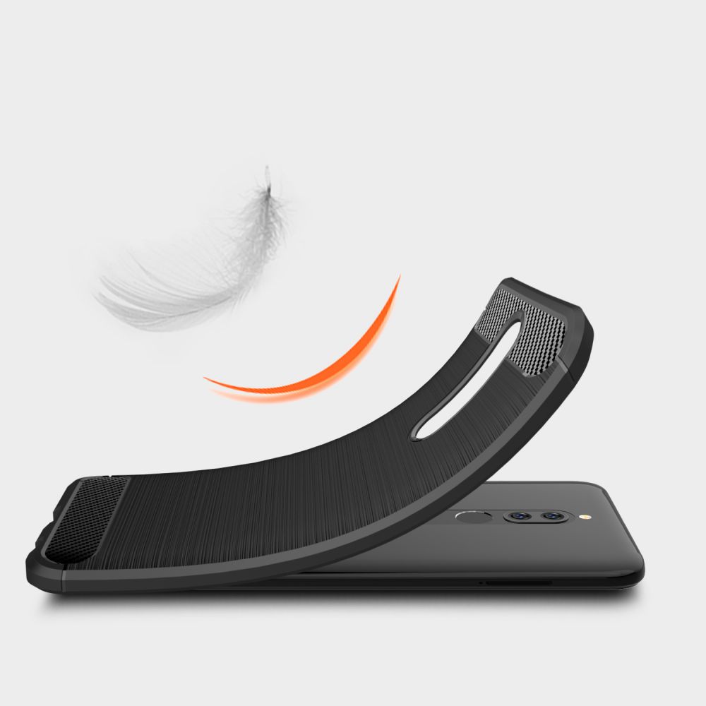 Pokrowiec etui Tech-Protect TPU Carbon czarne Xiaomi Redmi 8 / 3
