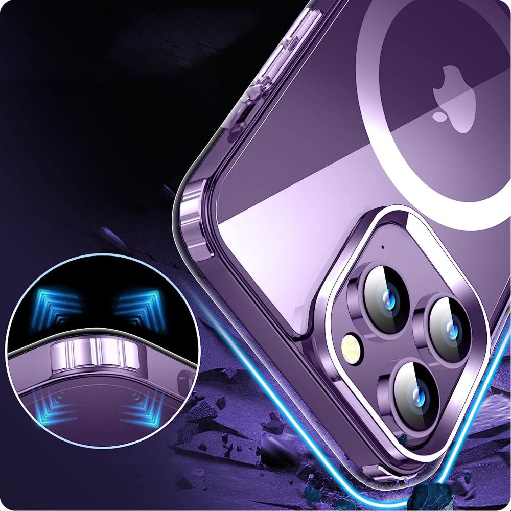 Pokrowiec etui Tech-Protect FlexAir Hybrid Magsafe przeroczyste APPLE iPhone 15 Pro / 3