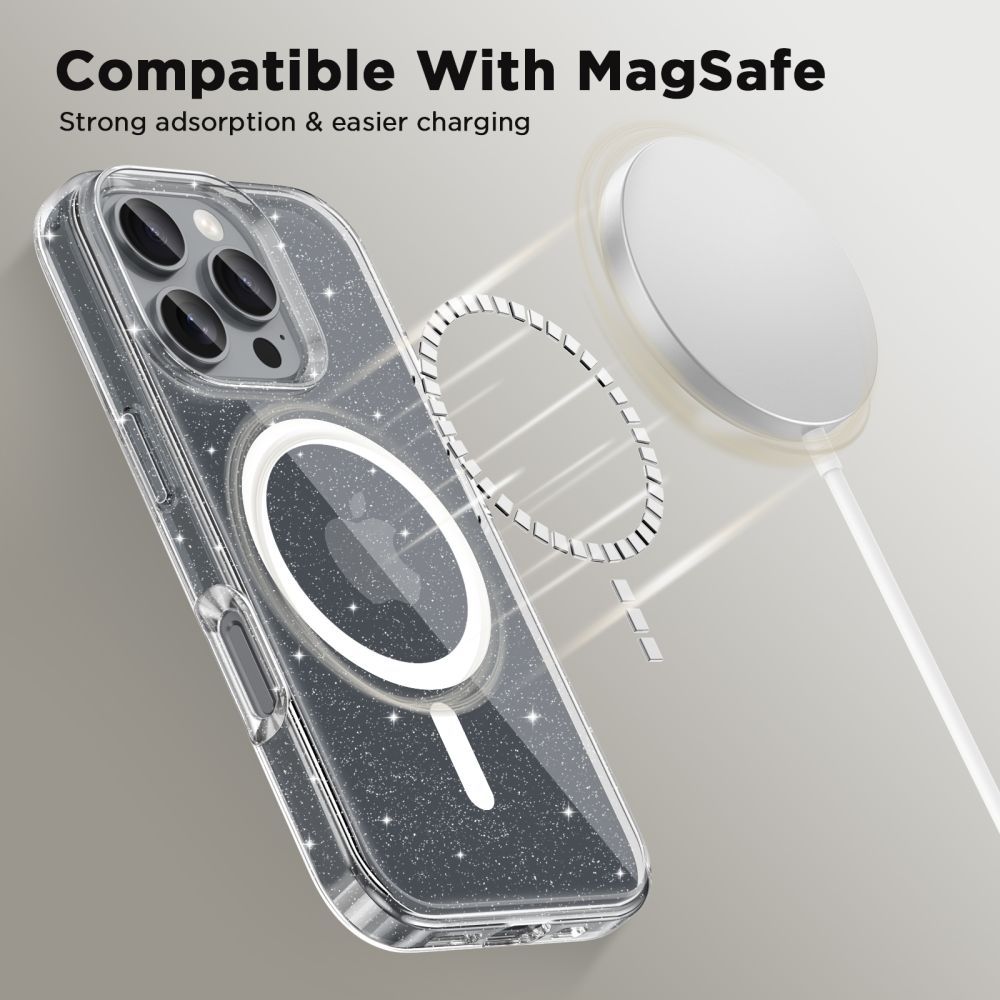 Pokrowiec etui Tech-Protect FlexAir Magsafe glitter APPLE iPhone 17e / 4