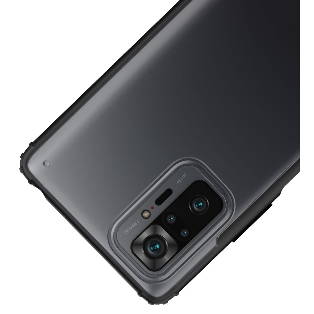 Pokrowiec etui Tech-protect Hybridshell czarne Xiaomi Redmi Note 10 Pro / 7