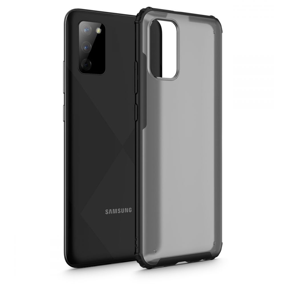 Pokrowiec etui Tech-protect Hybridshell Frost czarne SAMSUNG Galaxy A02s