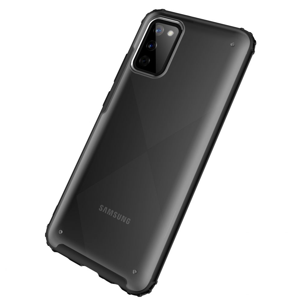 Pokrowiec etui Tech-protect Hybridshell Frost czarne SAMSUNG Galaxy A02s / 8