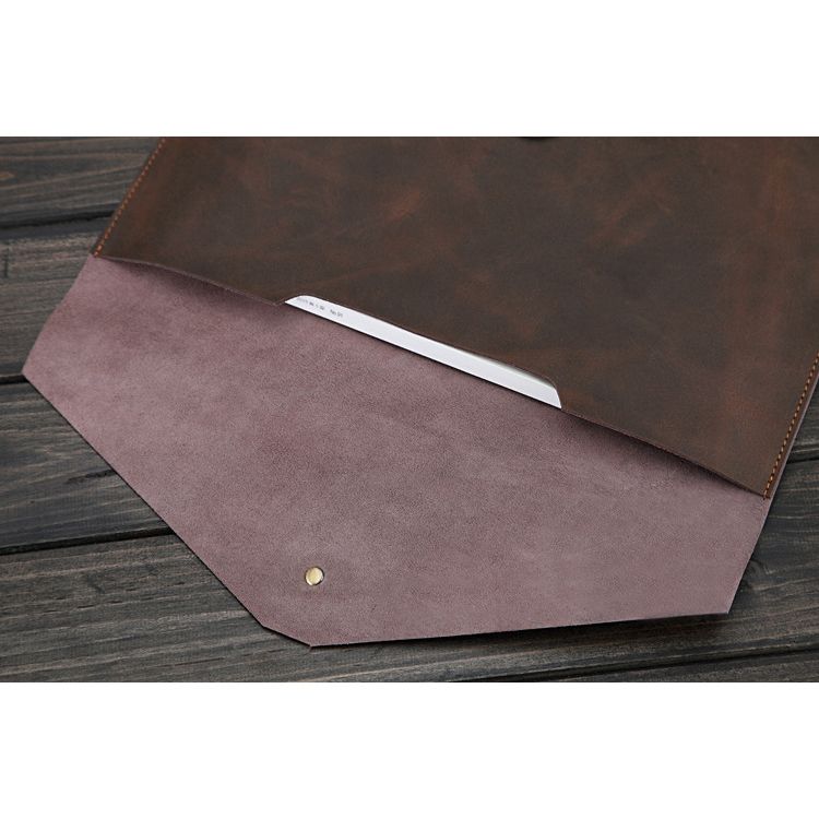 Pokrowiec etui Tech-protect Leather Brzowe APPLE MacBook Air 13 / 9