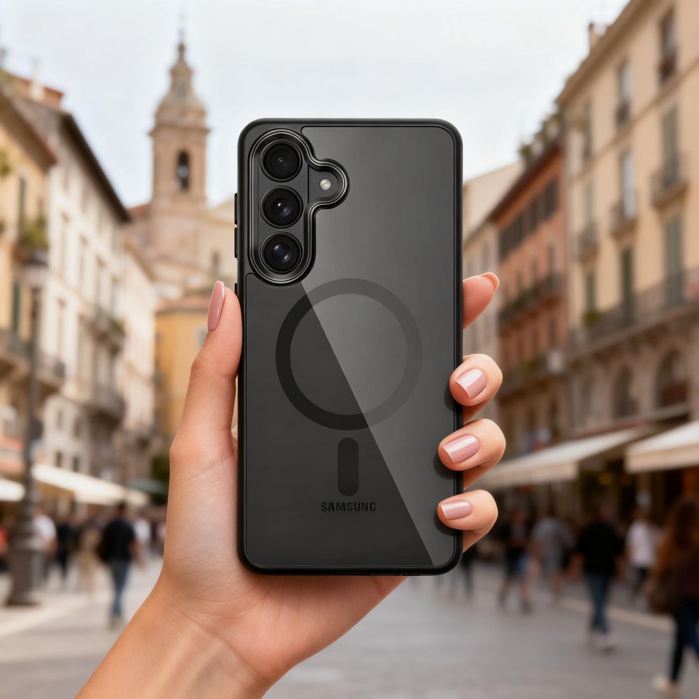 Pokrowiec etui Tech-protect Magmat Magsafe czarn SAMSUNG Galaxy S26 Plus / 7