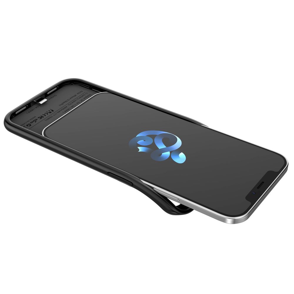 Pokrowiec etui Tech-protect Powercase 4700mah Czarne APPLE iPhone 12 Mini / 9