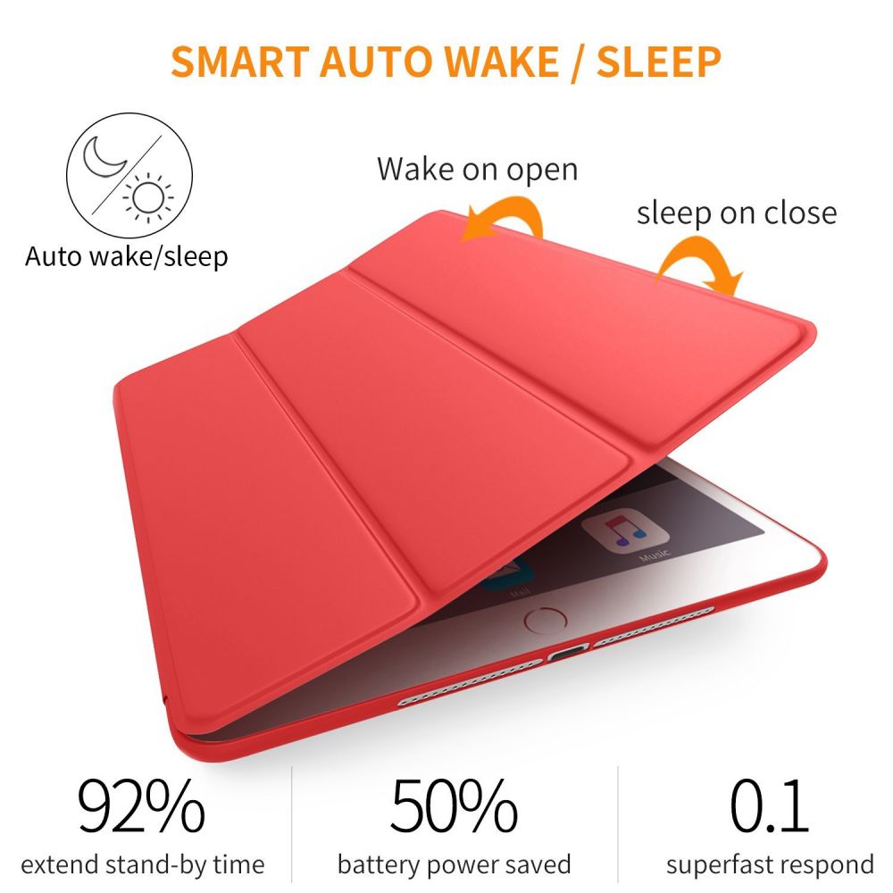 Pokrowiec etui Tech-protect Smartcase czerwone APPLE iPad Air 2 / 6
