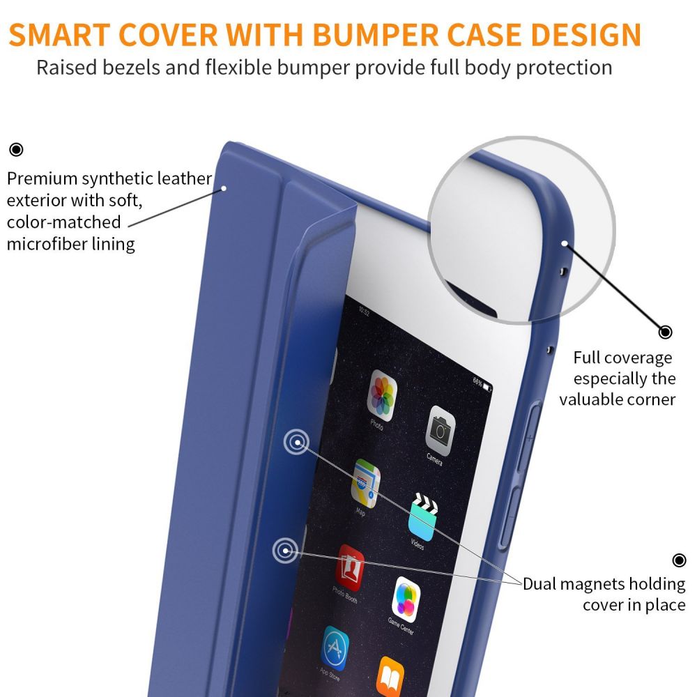 Pokrowiec etui Tech-protect Smartcase granatowe APPLE iPad Air 2 / 5