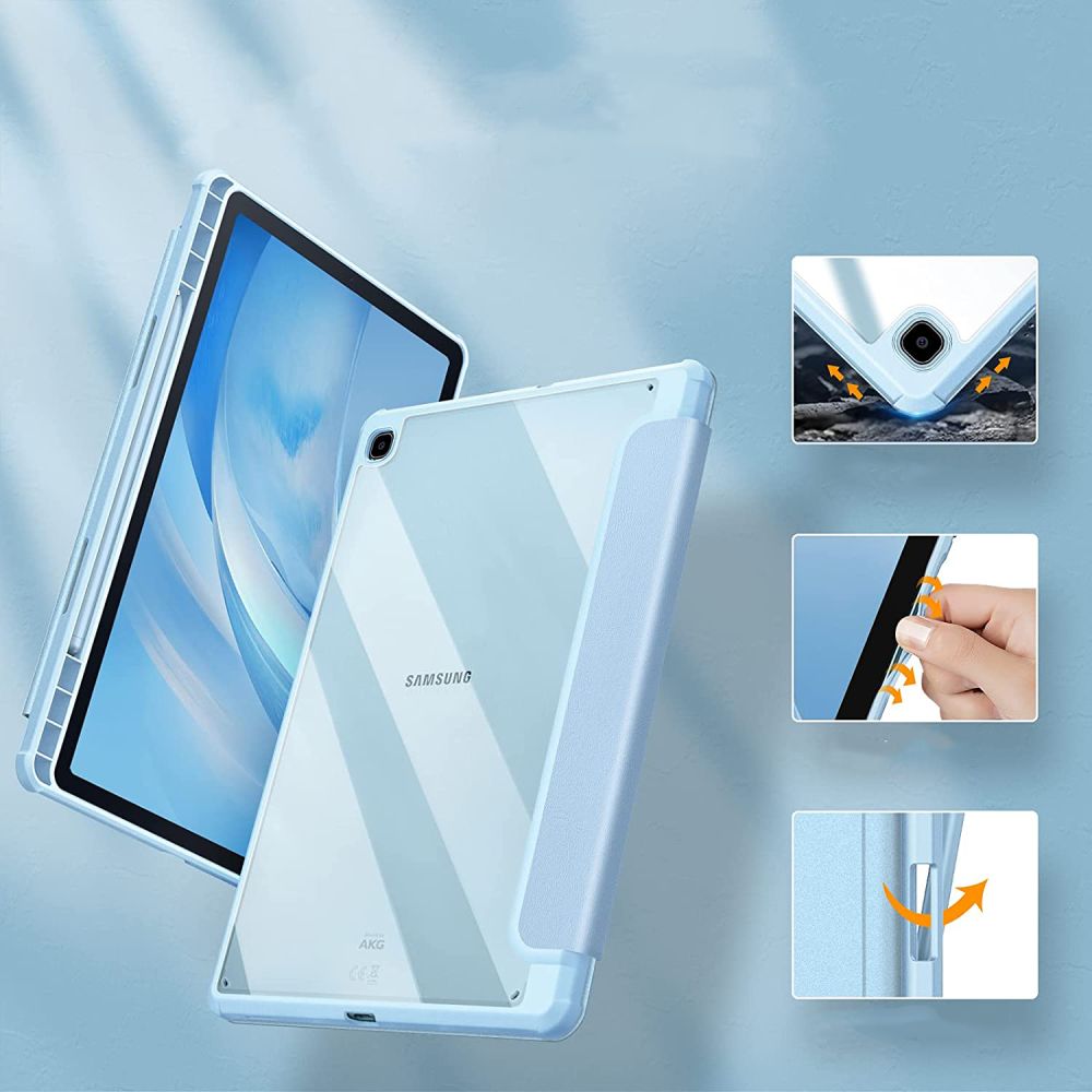 Pokrowiec etui Tech-protect Smartcase Hybrid niebieskie SAMSUNG Galaxy Tab S6 Lite 10.4 / 3