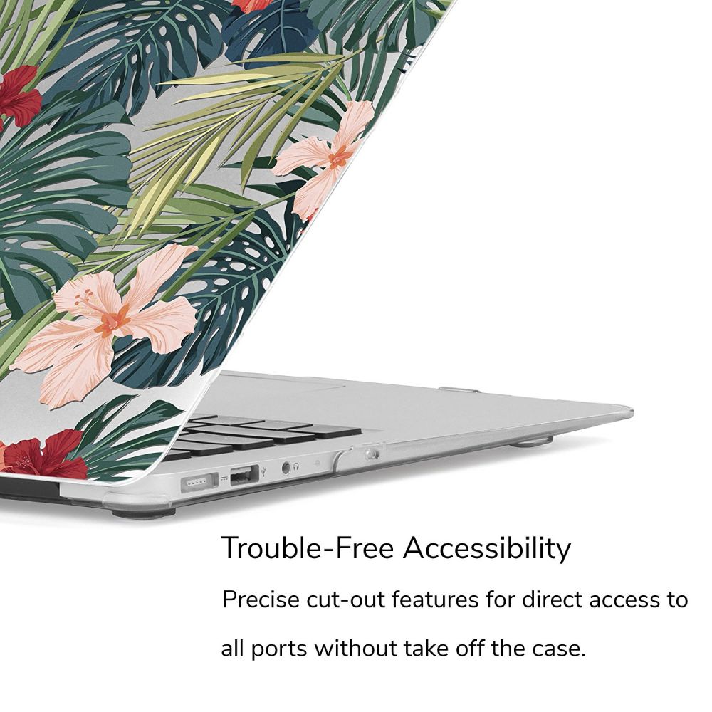 Pokrowiec etui Tech-protect Smartshell Tropical Plants APPLE MacBook Air 13 / 2