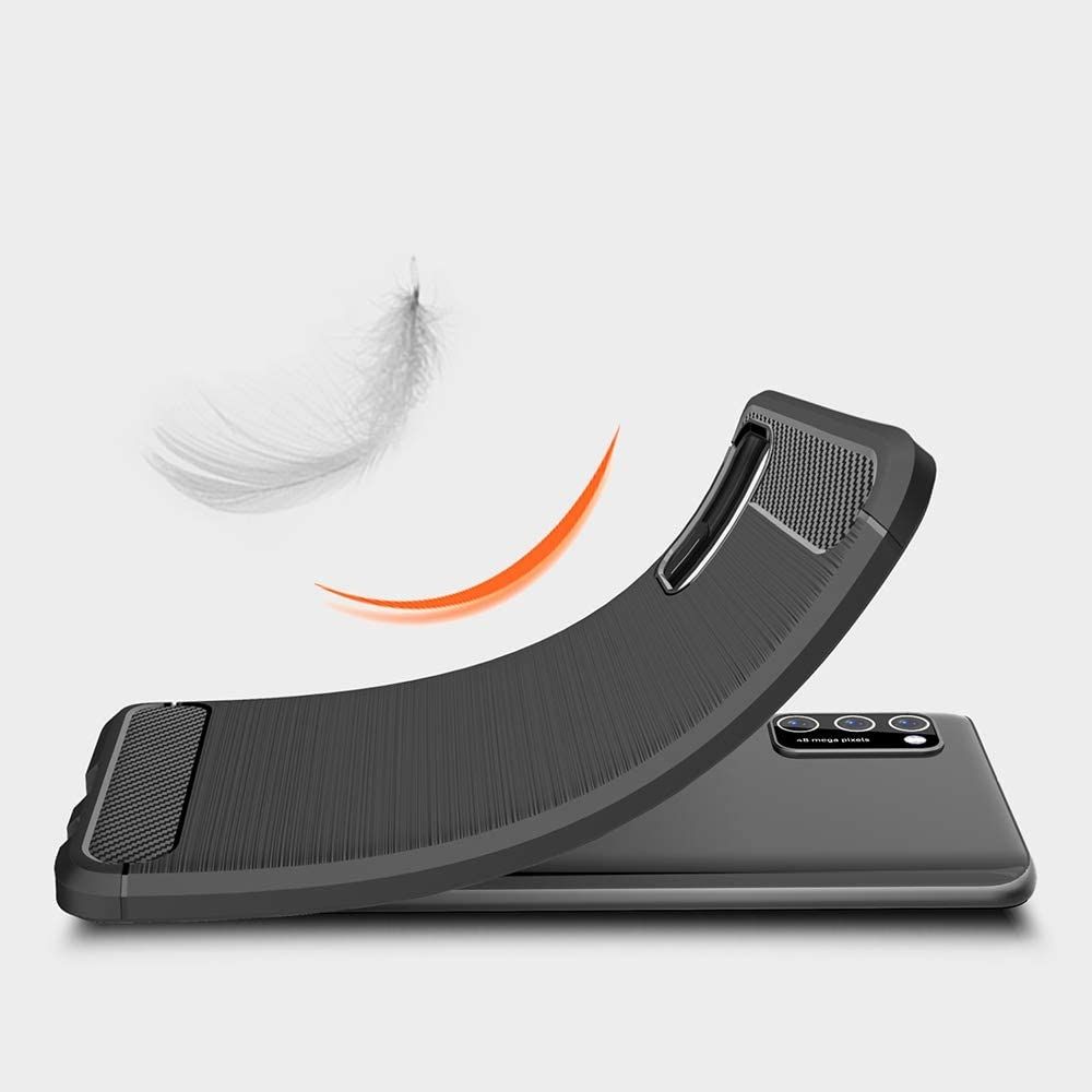 Pokrowiec etui Tech-Protect TPU Carbon czarne Xiaomi Poco M3 / 8