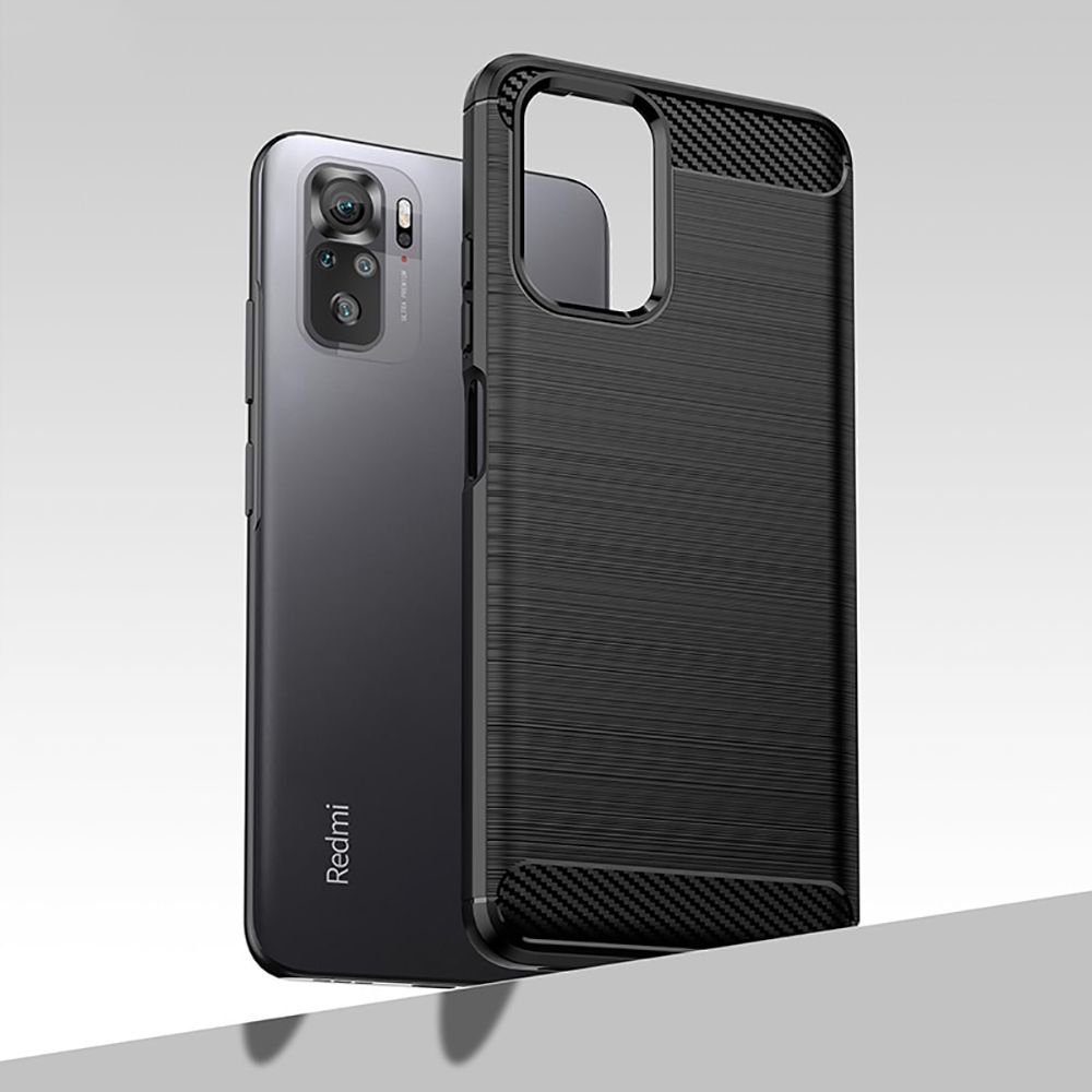 Pokrowiec etui Tech-Protect TPU Carbon czarne Xiaomi POCO M5s / 4