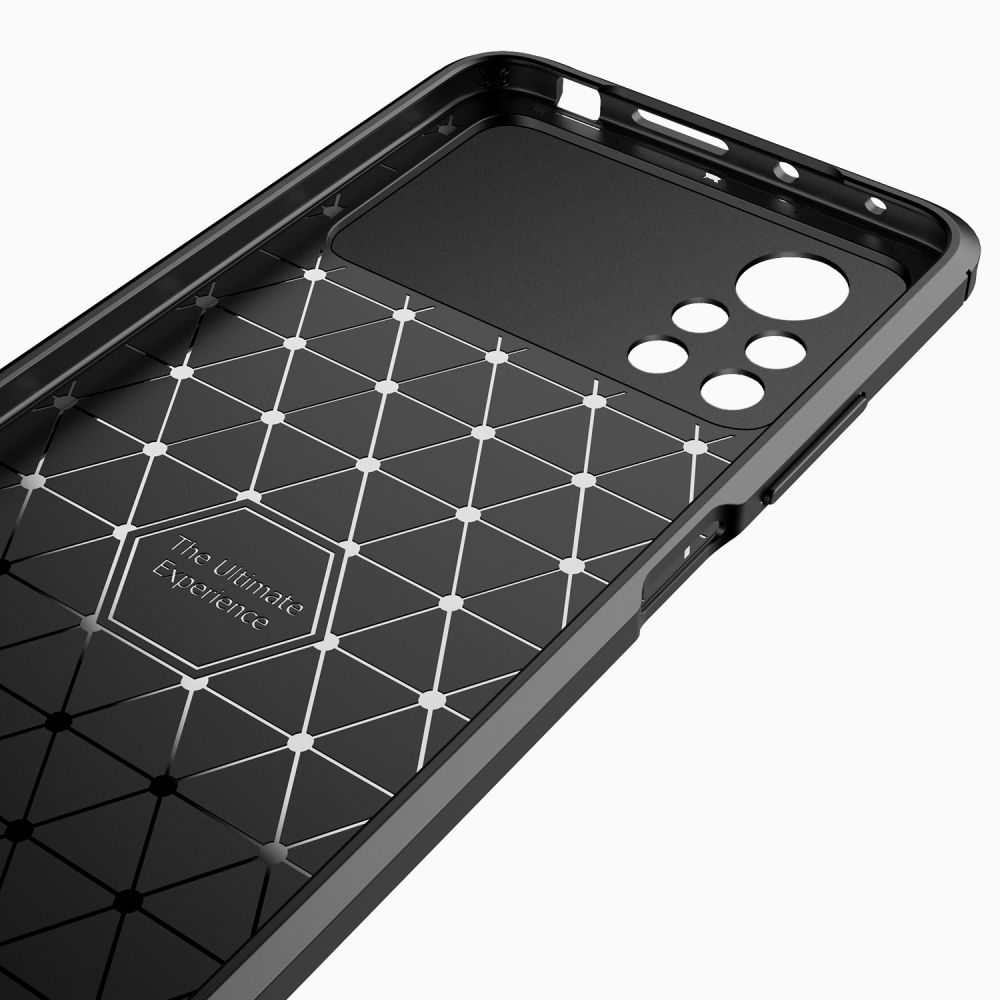 Pokrowiec etui Tech-Protect TPU Carbon czarne Xiaomi POCO X4 Pro 5G / 4