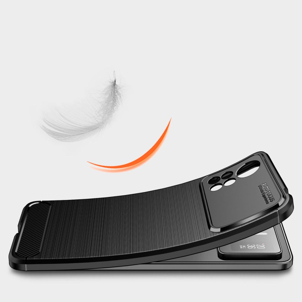 Pokrowiec etui Tech-Protect TPU Carbon czarne Xiaomi POCO X4 Pro 5G / 6