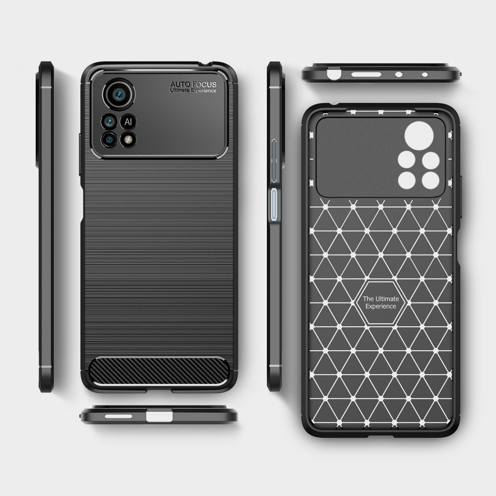 Pokrowiec etui Tech-Protect TPU Carbon czarne Xiaomi POCO X4 Pro 5G / 8