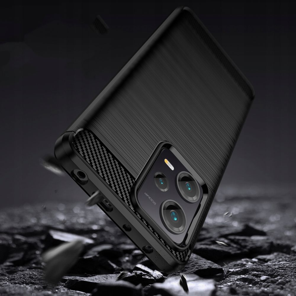 Pokrowiec etui Tech-Protect TPU Carbon czarne Xiaomi Poco X5 5G / 4