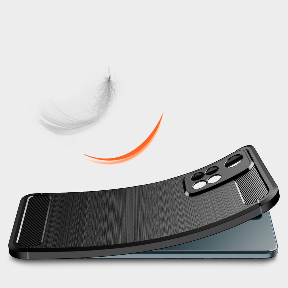 Pokrowiec etui Tech-Protect TPU Carbon czarne Xiaomi Redmi Note 11 Pro+ 5G / 8