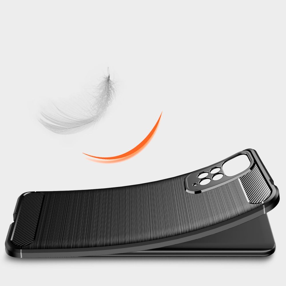 Pokrowiec etui Tech-Protect TPU Carbon czarne Xiaomi Redmi Note 11 Pro / 8