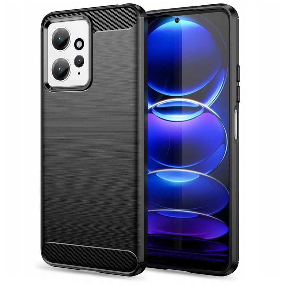 Pokrowiec etui Tech-Protect TPU Carbon czarne Xiaomi Redmi Note 12 4G