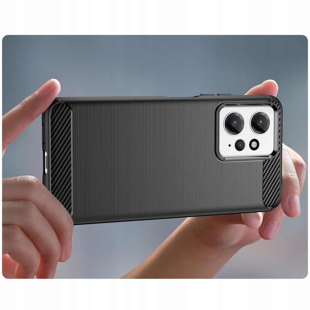 Pokrowiec etui Tech-Protect TPU Carbon czarne Xiaomi Redmi Note 12 4G / 4