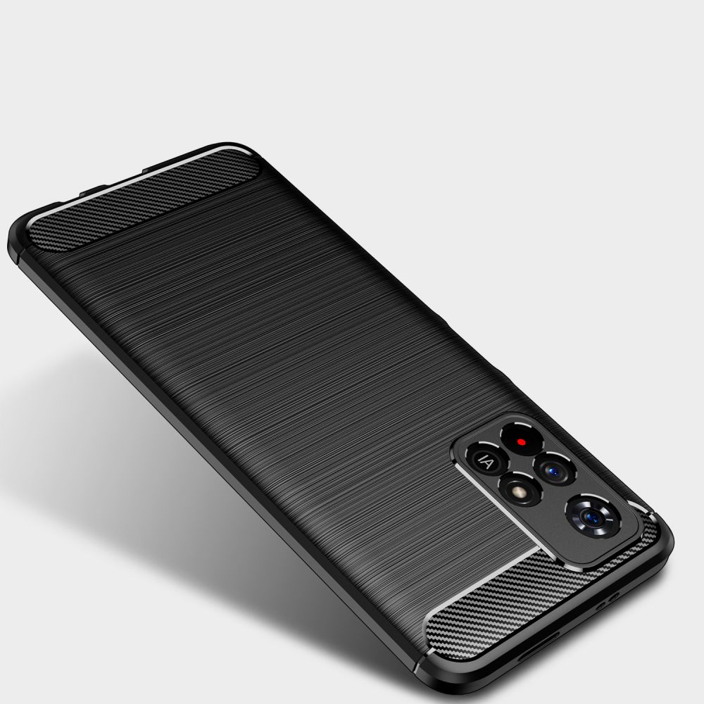 Pokrowiec etui Tech-Protect TPU Carbon Xiaomi czarne Xiaomi POCO M4 Pro 5G / 2