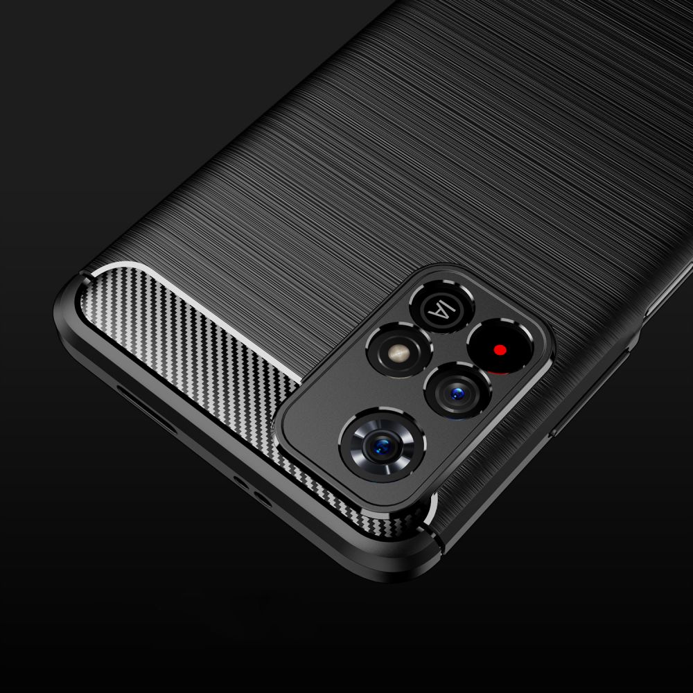 Pokrowiec etui Tech-Protect TPU Carbon Xiaomi czarne Xiaomi POCO M4 Pro 5G / 3