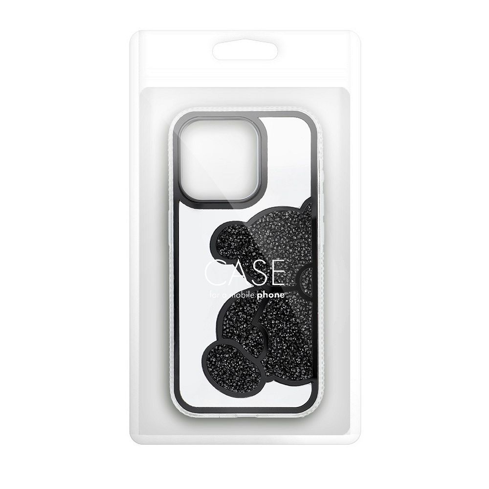 Pokrowiec Etui Teddy Bear czarne APPLE iPhone 17 / 11