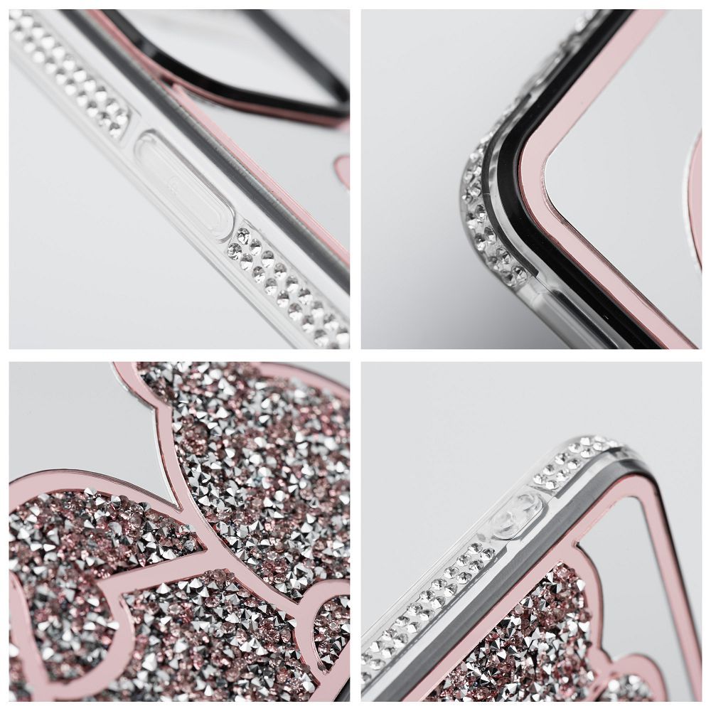 Pokrowiec Etui Teddy Bear r�owe APPLE iPhone 17 / 5