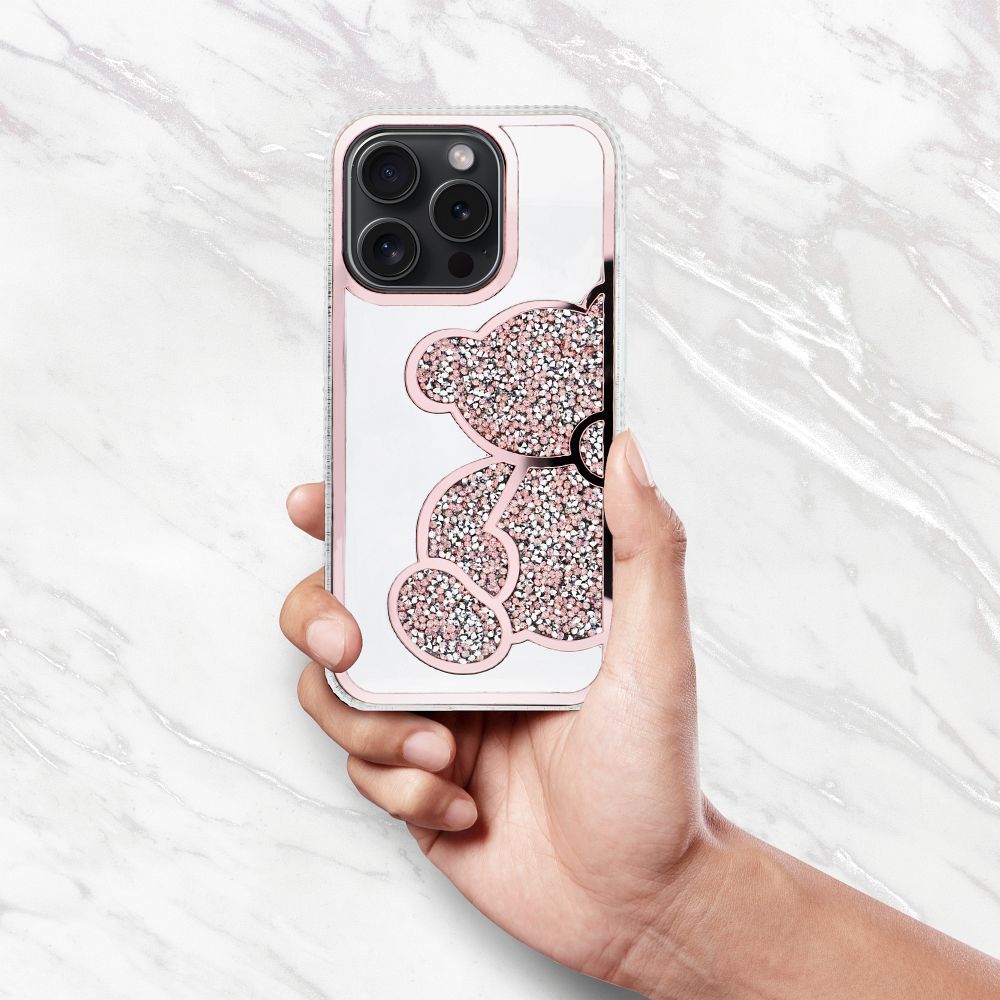 Pokrowiec Etui Teddy Bear r�owe APPLE iPhone 17 Pro Max / 9