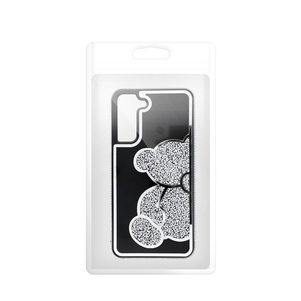 Pokrowiec Etui Teddy Bear srebrne SAMSUNG Galaxy A52s 5G / 10