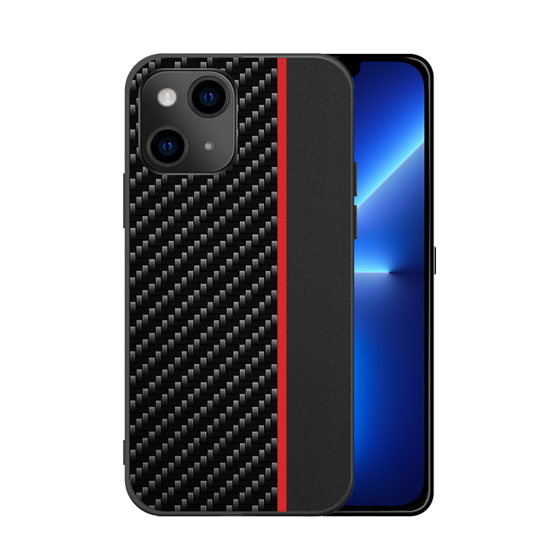 Pokrowiec etui Tel Protect Carbon Case z paskiem czerwone Xiaomi Redmi 9A