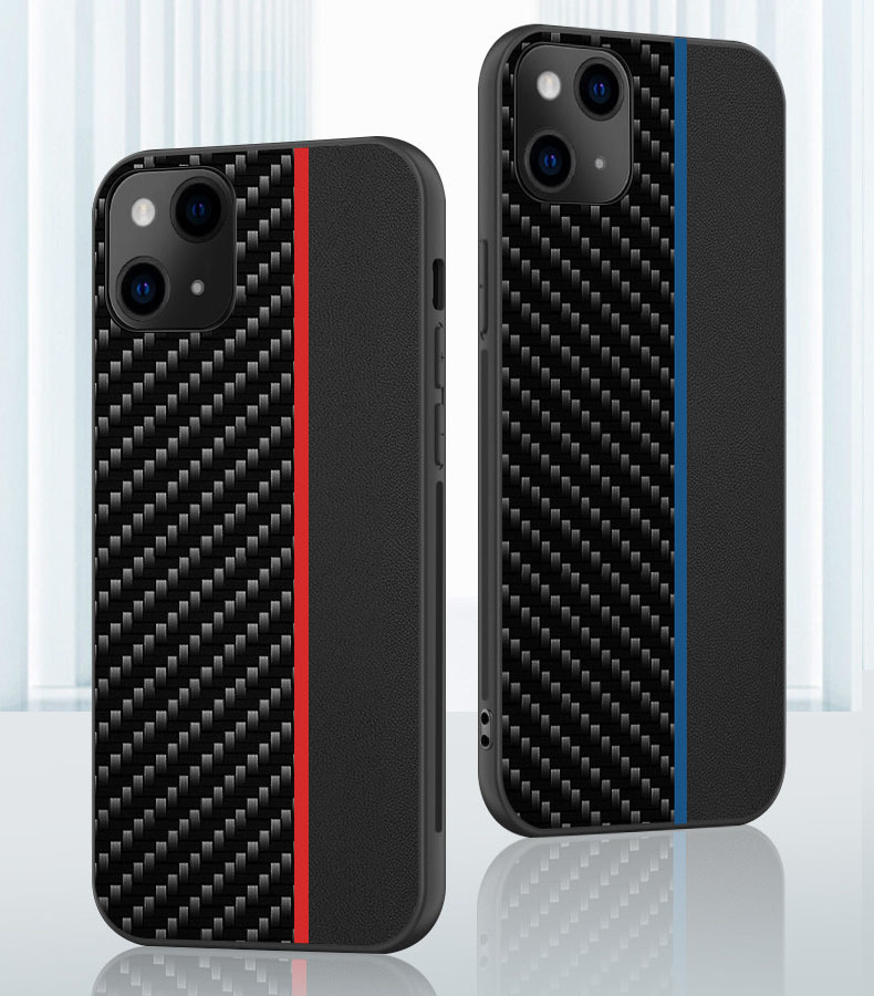 Pokrowiec etui Tel Protect Carbon Case z paskiem czerwone Xiaomi Redmi 9A / 4