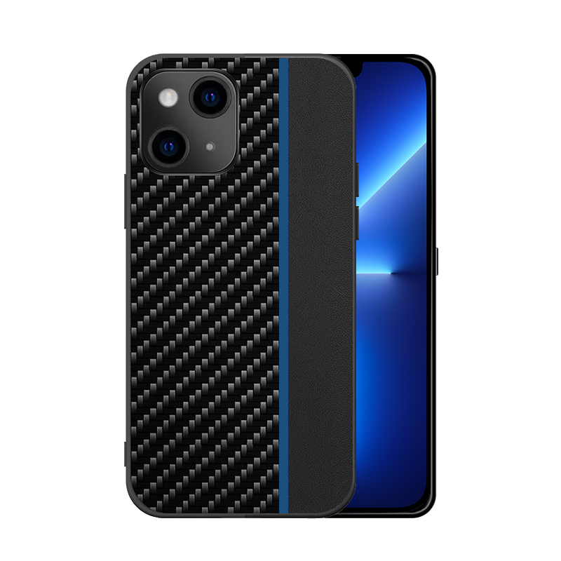 Pokrowiec etui Tel Protect Carbon Case z paskiem niebieskie Xiaomi Redmi 9A