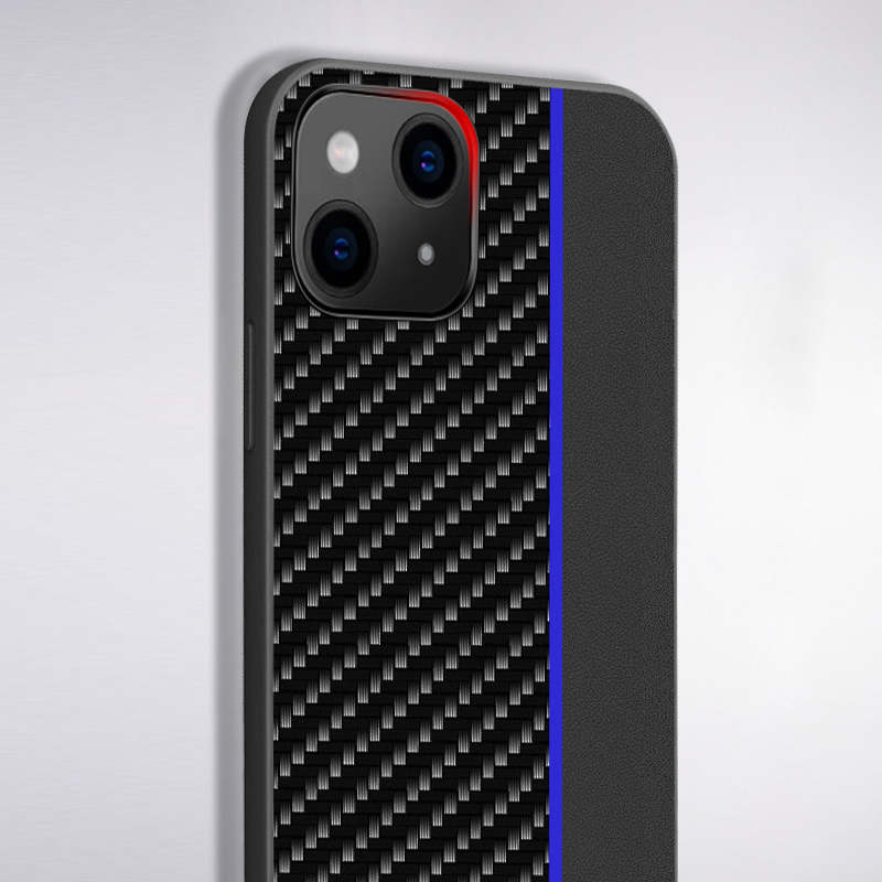 Pokrowiec etui Tel Protect Carbon Case z paskiem niebieskie Xiaomi Redmi 9A / 3