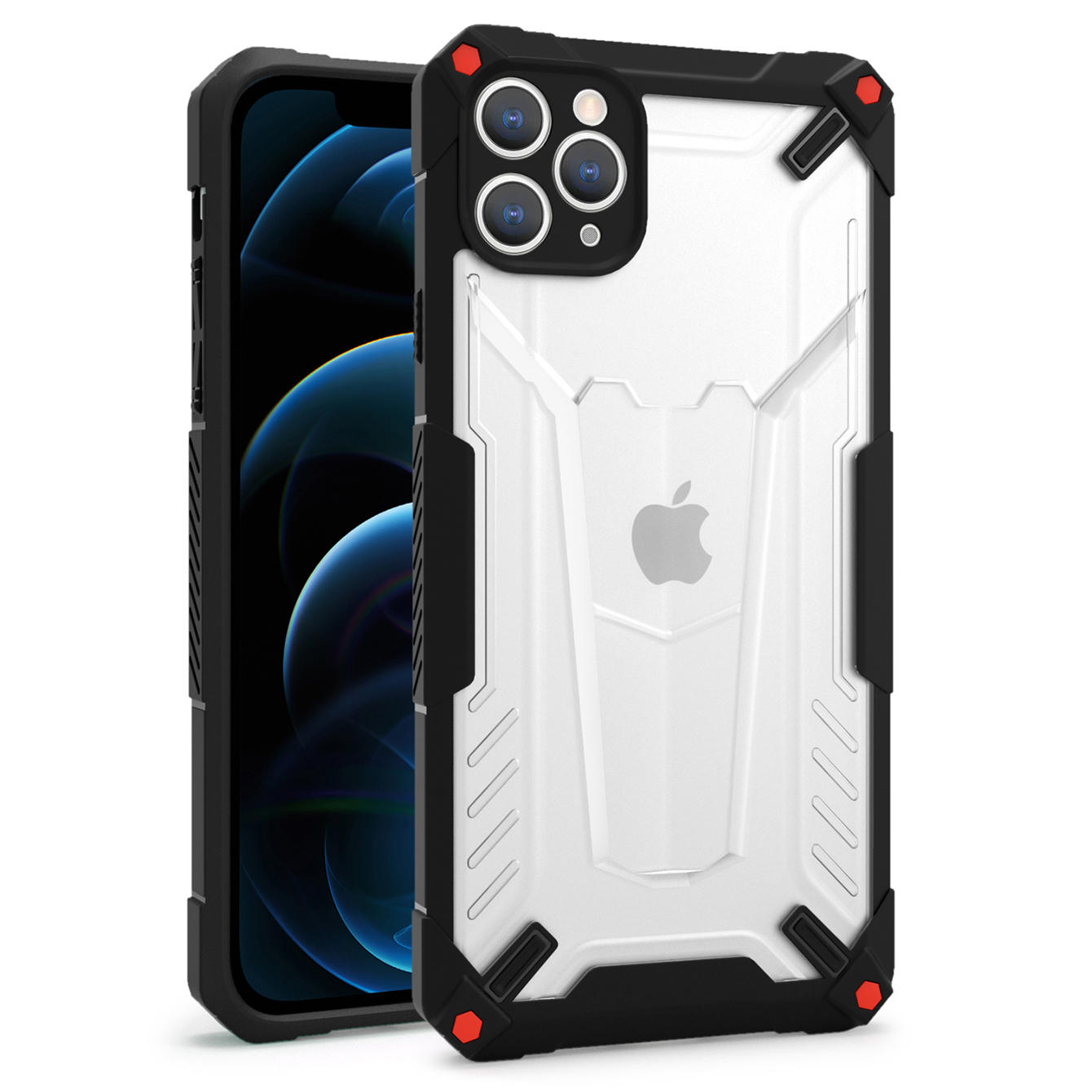 Pokrowiec etui Tel Protect Hybrid Case czarne APPLE iPhone 12 Pro Max