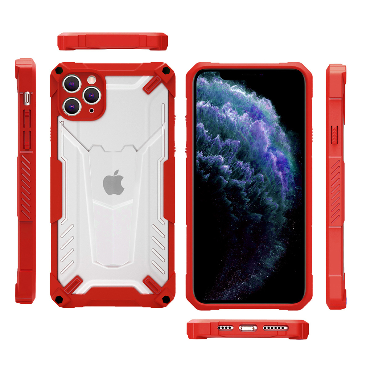Pokrowiec etui Tel Protect Hybrid Case czerwone APPLE iPhone 11 Pro / 9