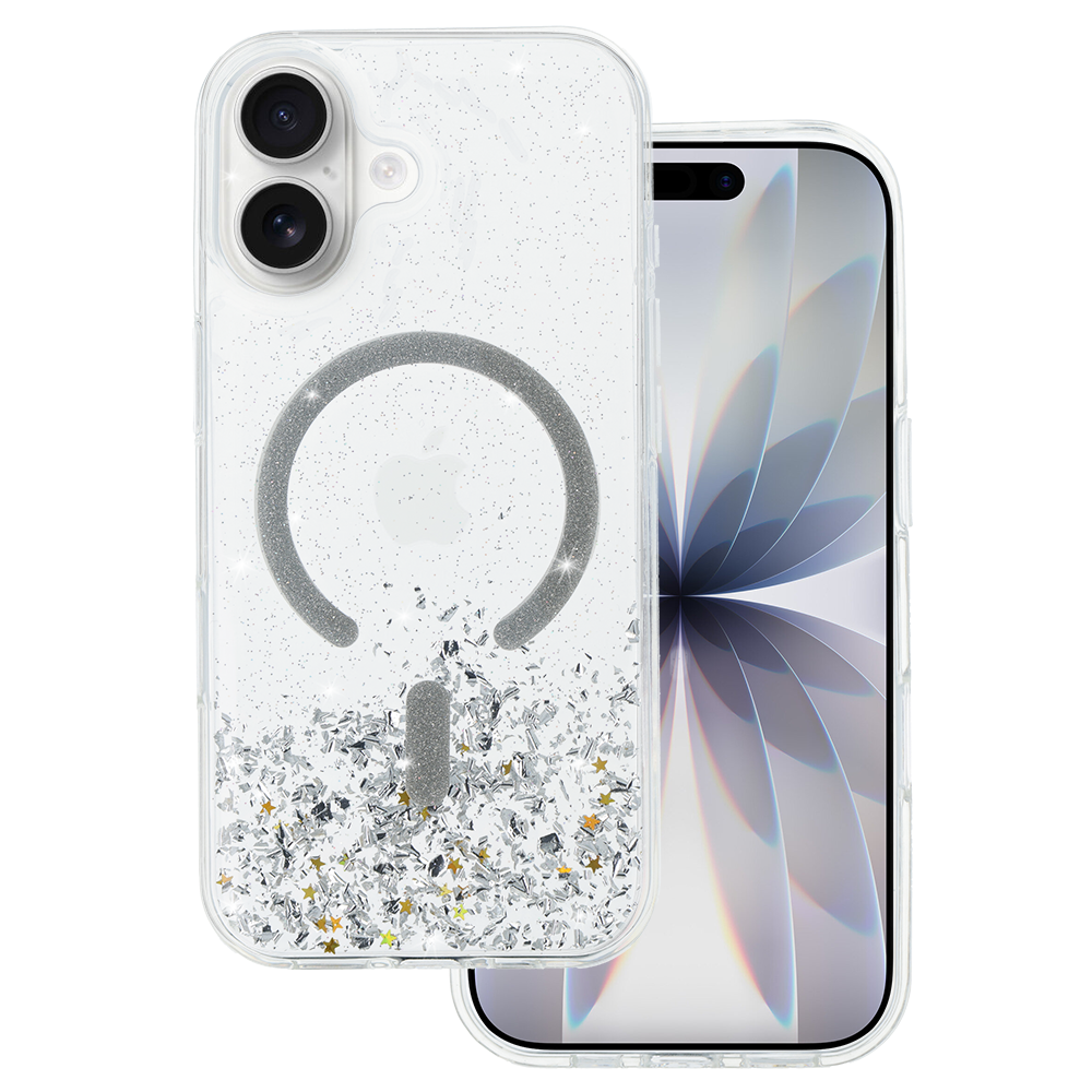 Pokrowiec etui Tel Protect Moonlite Magsafe Case srebrne APPLE iPhone 17 Pokrowiec etui Tel Protect Moonlite Magsafe Case srebrne APPLE iPhone 17