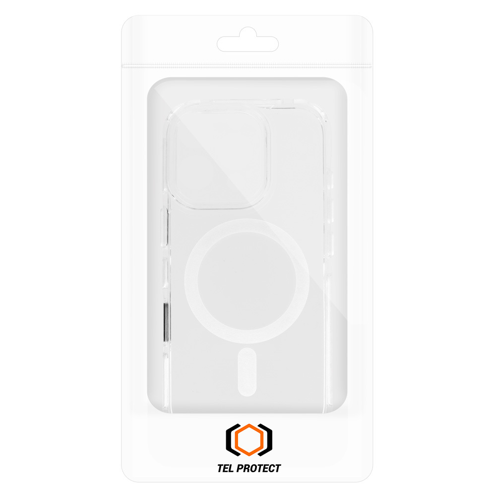 Pokrowiec etui Tel Protect Strap Clear Case bia�e APPLE iPhone 13 / 7